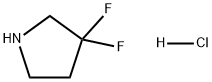 3,3-DIFLUOROPYRROLIDINE HYDROCHLORIDE Struktur