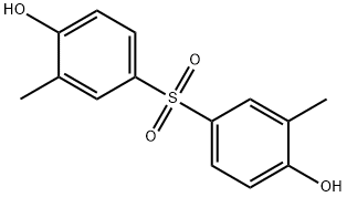 4,4'-スルホニルビス(2-メチルフェノール) 化学構造式