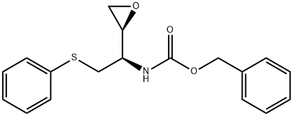 [S-(R,S)]-Phenylmethyl [1-oxiranyl-2-(phenylthio)ethyl]carbamate Struktur