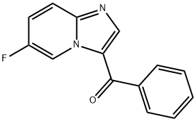 (6-フルオロイミダゾ[1,2-A]ピリジン-3-イル)(フェニル)メタノン 化学構造式