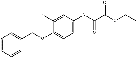 Acetic acid, 2-[[3-fluoro-4-(phenylMethoxy)phenyl]aMino]-2-oxo-, ethyl ester Structure
