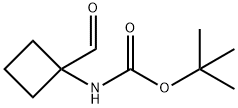 (1-甲酰基环丁基)氨基甲酸叔丁酯, 163554-55-0, 结构式