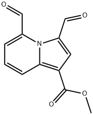 METHYL 3,5-DIFORMYL-1-INDOLIZINECARBOXYLATE Struktur