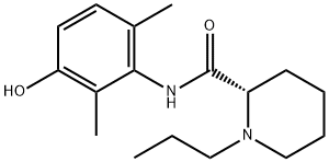 3-ヒドロキシロピバカイン 化学構造式