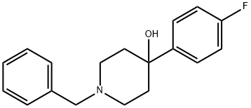 1-BENZYL-4-(4-FLUOROPHENYL)PIPERIDIN-4-OL 化学構造式