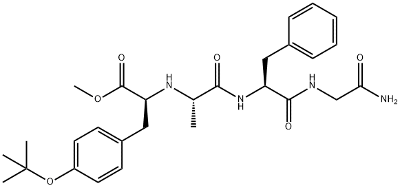 Glycinamide, N-[1-[[4-(1,1-dimethylethoxy)phenyl]methyl]-2-methoxy-2-oxoethyl]-L-alanyl-L-phenylalanyl-, (S)- (9CI) Structure