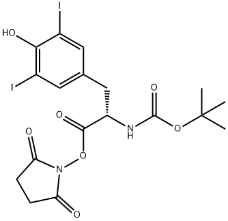 BOC-TYR(3,5-I2)-OSU, 163679-35-4, 结构式