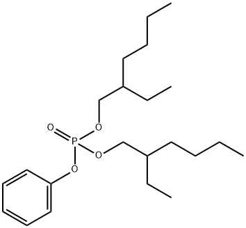 bis(2-ethylhexyl) phenyl phosphate  Struktur