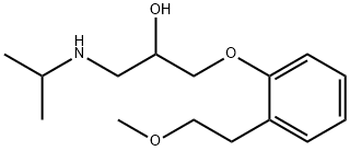 2-Propanol, 1-[2-(2-methoxyethyl)phenoxy]-3-[(1-methylethyl)amino]- Structure