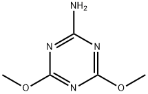 2-AMINO-4,6-DIMETHOXY-1,3,5-TRIAZINE Struktur