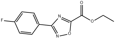 1,2,4-OXADIAZOLE-5-CARBOXYLIC ACID, 3-(4-FLUOROPHENYL)-, ETHYL ESTER Struktur
