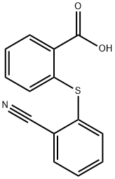 2-(2-氰基苯硫)苯甲酸 结构式