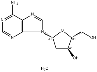 2'-デオキシアデノシン一水和物 化学構造式