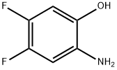 2-アミノ-4,5-ジフルオロフェノール 化学構造式