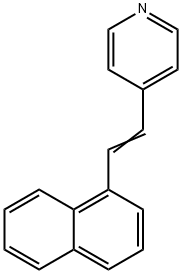 4-(1-ナフチルビニル)ピリジン 化学構造式
