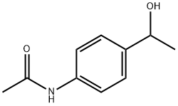 N-(4-(1-羟乙基)苯基)乙酰胺 结构式