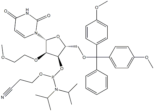 DMT-2'-O-MOE-rU Phosphoramidite Structure
