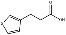 3-(3-噻吩)丙酸 0.2H2O, 16378-06-6, 结构式