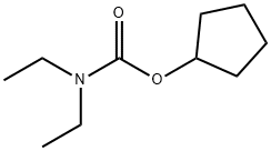 Carbamic acid, diethyl-, cyclopentyl ester (8CI) Struktur