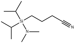 3-氰丙基二异丙基二甲基氨基硅烷 结构式