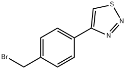 4-[4-(BROMOMETHYL)PHENYL]-1,2,3-THIADIAZOLE Struktur
