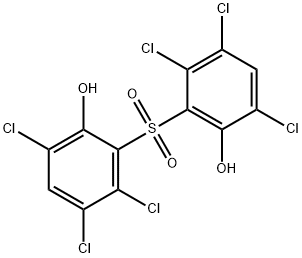 PHENOL,2,2'-SULFONYLBIS[3,4,6-TRICHLORO]- 化学構造式