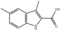 3,5-二甲基-1H-吲哚-2-羧酸, 16381-45-6, 结构式
