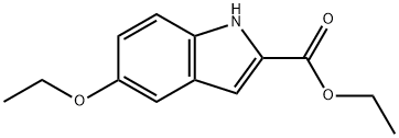 5-乙氧基-2-吲哚甲酸乙酯, 16382-17-5, 结构式