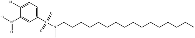 4-Chloro-N-hexadecyl-N-methyl-3-nitrobenzenesulfonamide Structure
