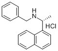 (R)-(-)-N-BENZYL-1-(1-NAPHTHYL)ETHYLAMINE HYDROCHLORIDE 化学構造式