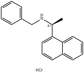 (S)-N-BENZYL-1-(1-NAPHTHYL)ETHYLAMINE HYDROCHLORIDE Structure