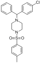 1-[(4-CHLOROPHENYL)(PHENYL)METHYL]-4-[(4-METHYLPHENYL)SULFONYL]PIPERAZINE Struktur