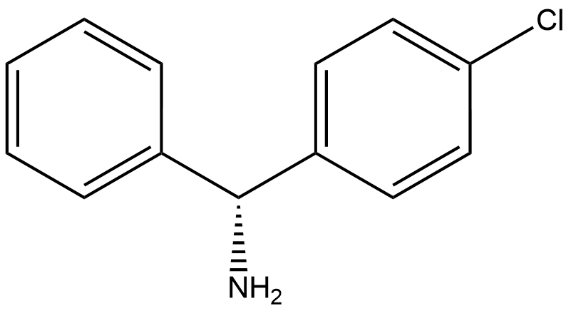 [(R)-4-クロロベンズヒドリル]アミン 化学構造式