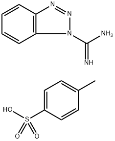 苯并三唑-1-甲脒对甲苯磺酸盐, 163853-10-9, 结构式