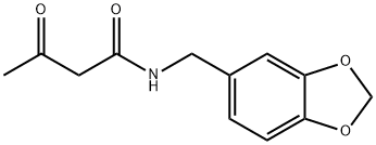 n-piperonylacetoacetamide Structure