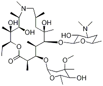 アジトロマイシン-D3 化学構造式