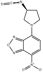 (S)-(+)-4-(3-异硫氰酸基吡咯烷-1-基)-7-硝基-2,1,3-苯并恶二唑[用于旋光纯度测定的高效液相色谱标记试剂], 163927-30-8, 结构式