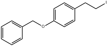 1-((4-(2-碘乙基)苯氧基)甲基)苯, 163930-30-1, 结构式
