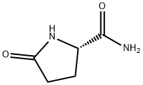 (S)-5-オキソ-2-ピロリジンカルボアミド 化学構造式