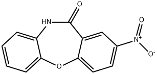 2-Nitrodibenzo[b,f][1,4]oxazepin-11(10H)-one Struktur