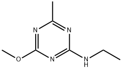 2-乙氨基-4-甲氧基-6-甲基-1,3,5-三嗪, 16399-10-3, 结构式