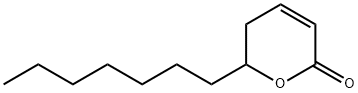 6-ヘプチル-5,6-ジヒドロ-2H-ピラン-2-オン 化学構造式