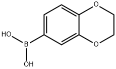 1,4-ベンゾジオキサン-6-ボロン酸 化学構造式