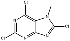 2,6,8-TRICHLORO-7-METHYLPURINE Struktur