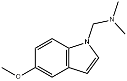 1-dimethylaminomethyl-5-methoxy-1H-indole Struktur