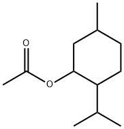 [1R-(1α,2β,5α)]-乙酸-5-甲基-2-(1-甲基乙基)环己酯, 16409-45-3, 结构式