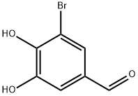5-ブロモ-3,4-ジヒドロキシベンズアルデヒド 化学構造式