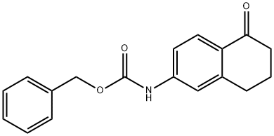 benzyl 5-oxo-5,6,7,8-tetrahydronaphthalen-2-ylcarbaMate 化学構造式