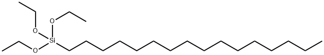 トリエトキシヘキサデシルシラン 化学構造式