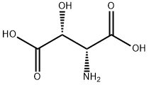 (2R,3R)-2-氨基-3-羟基琥珀酸, 16417-36-0, 结构式